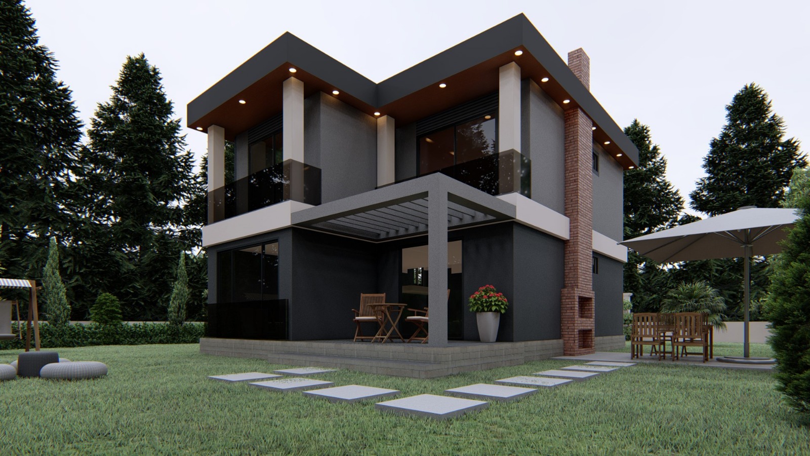 Kırklareli Vize Okçular Full Eşyalı Havuzlu Lüks Villa